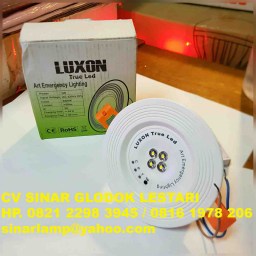 Lampu Emergency Downlight LED 1 watt Luxon True Led